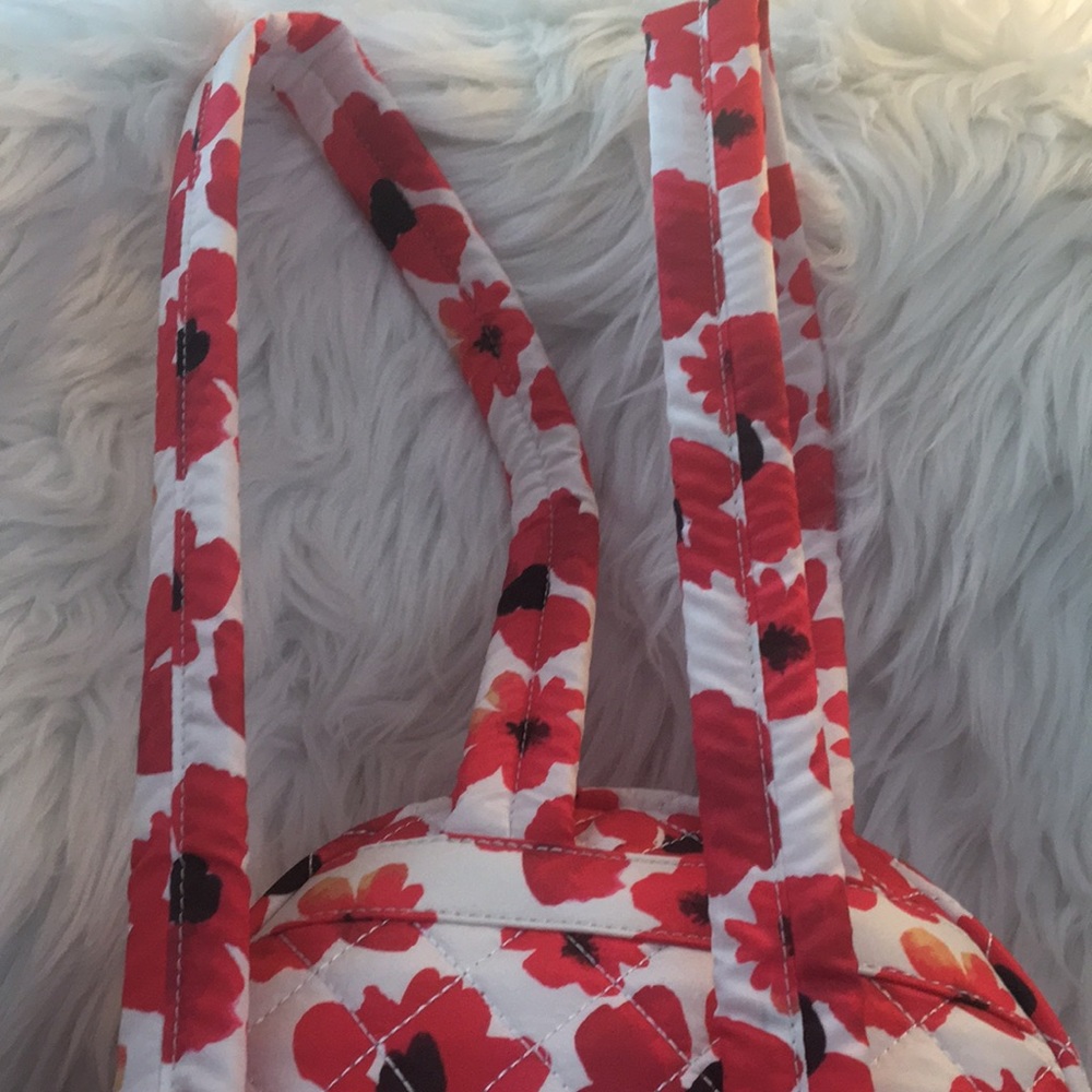 Nanette Lepore Floral Quilted Backpack NWT Poppy Print - Picture 6 of 10